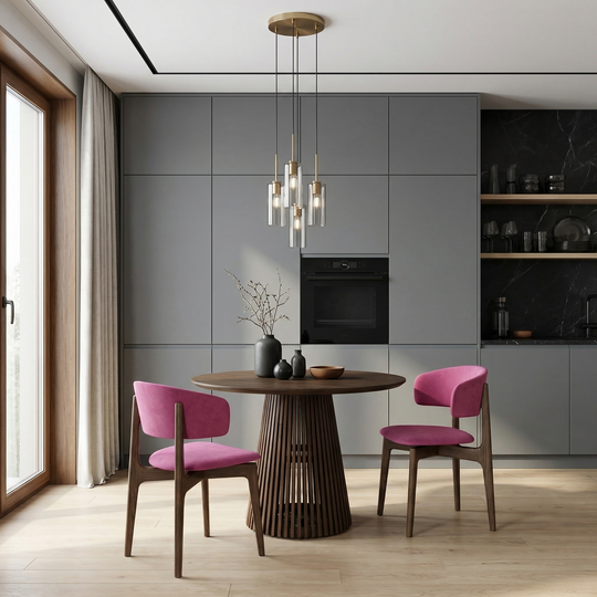 Дизайнерский стол LINES WOOD chocolate