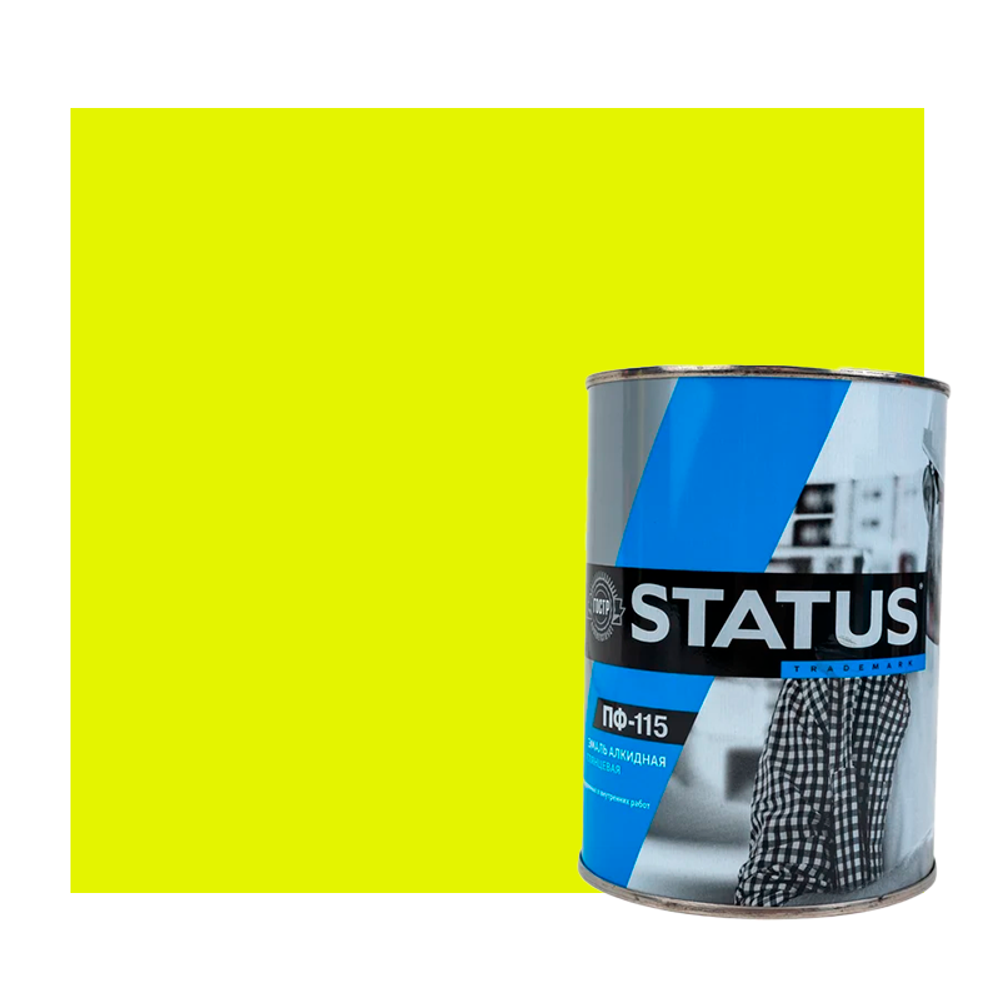 Эмаль ПФ-115 STATUS  ЖЕЛТАЯ  0,8кг