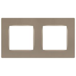 Рамка для розеток и выключателей ЭРА Серия 12 12-5202-04 на 2 поста, Классик, шампань