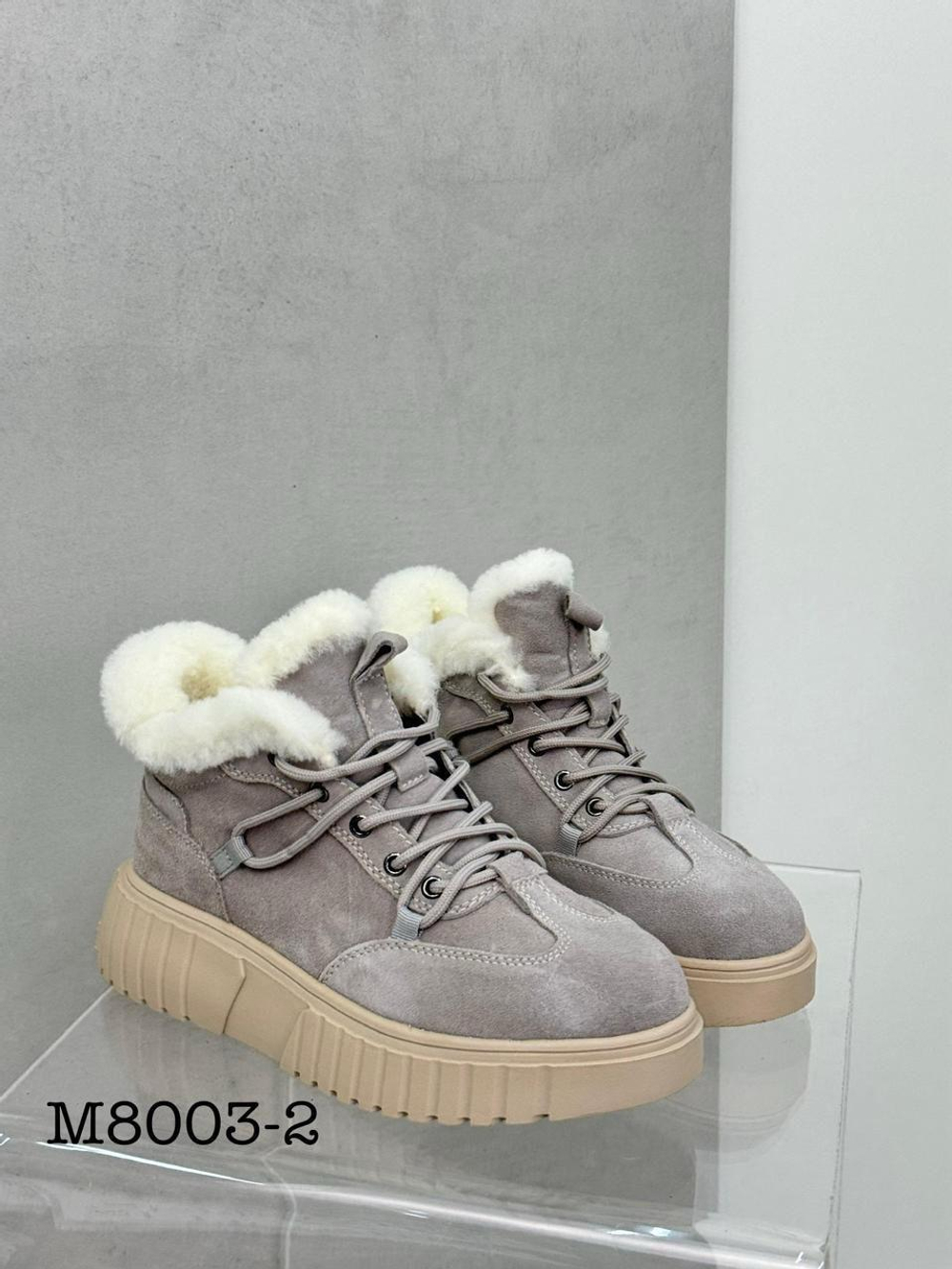 Ботинки зима нат. замша по 8 пар (36-41)р./ M8003-2