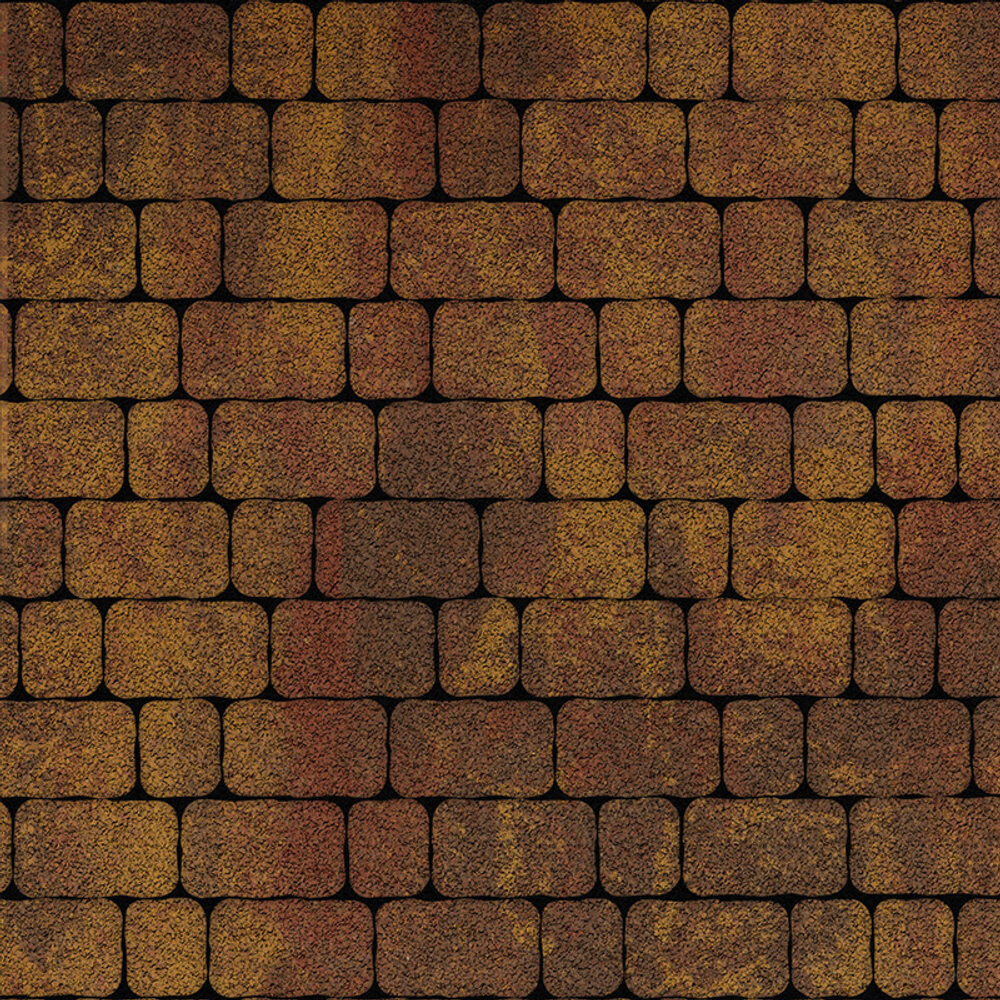 Тротуарная плитка Арена - Листопад гранит Осень, комплект из 2 видов плит