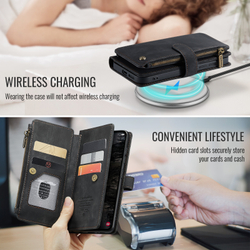 Многофункциональный чехол-кошелек CaseMe 3 in 1 Matte Wallet для Samsung Galaxy S25 FE