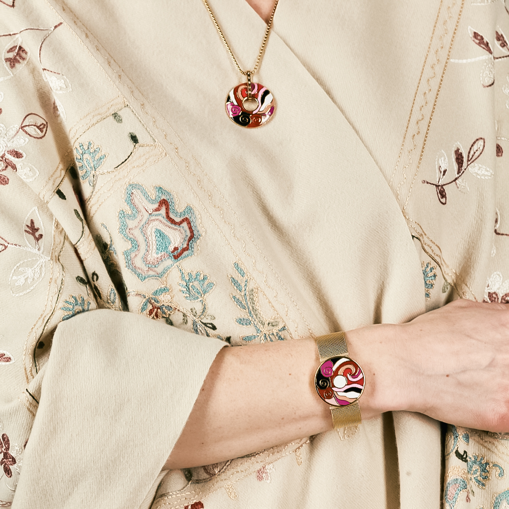 Браслет Fiore Luna на металлическом ремешке CB13784-2 G