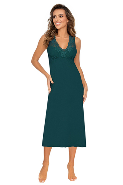Kristina long nightdress Green Donna