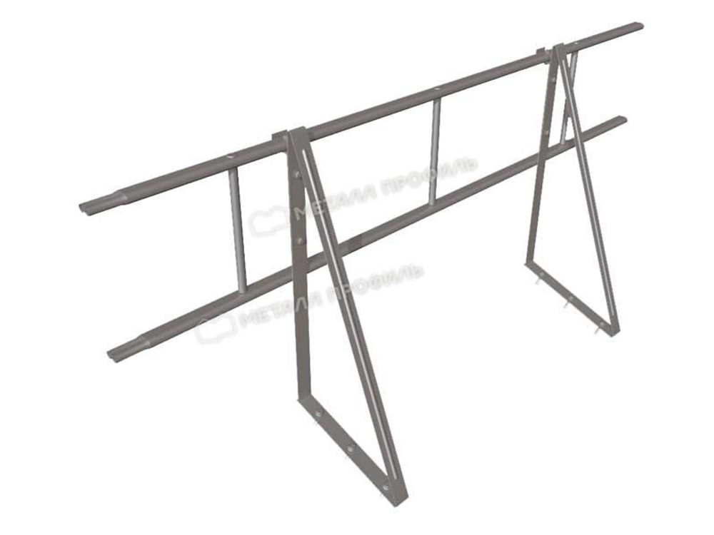 Ограждение кровельное ОК-h600х1860 мм (7005- Мышиный серый) МП