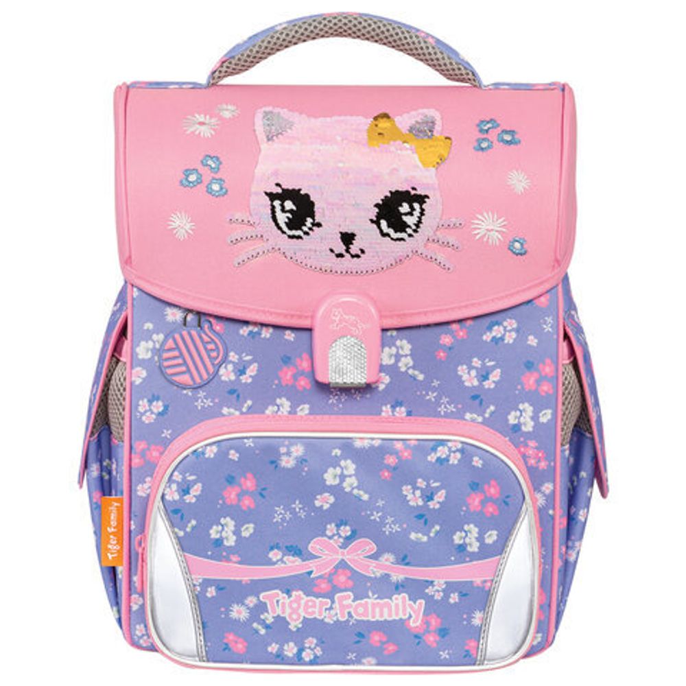 Ранец TIGER FAMILY для начальной школы, Jolly, "Lovely Kitty Cat", 36х31х19 см, 270360, 270630
