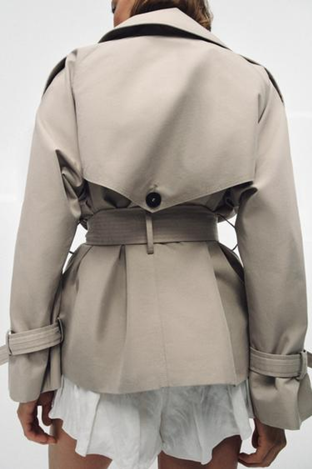 ZW COLLECTION ОVERSIZE ВОДОНЕПРОНИЦАЕМЫЙ ТРЕНЧКОТ - ZARA