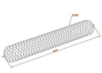 ЦИЛИНДРИЧЕСКИЙ ГАБИОН 2Х0,65-С80-2,7-Ц ГОСТ Р 52132-2003