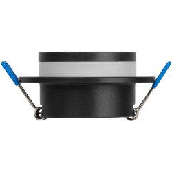 Светильник встраиваемый алюминиевый ЭРА KL89 BK под лампу MR16 GU5.3 черный | Алюминиевые встраиваемые светильники