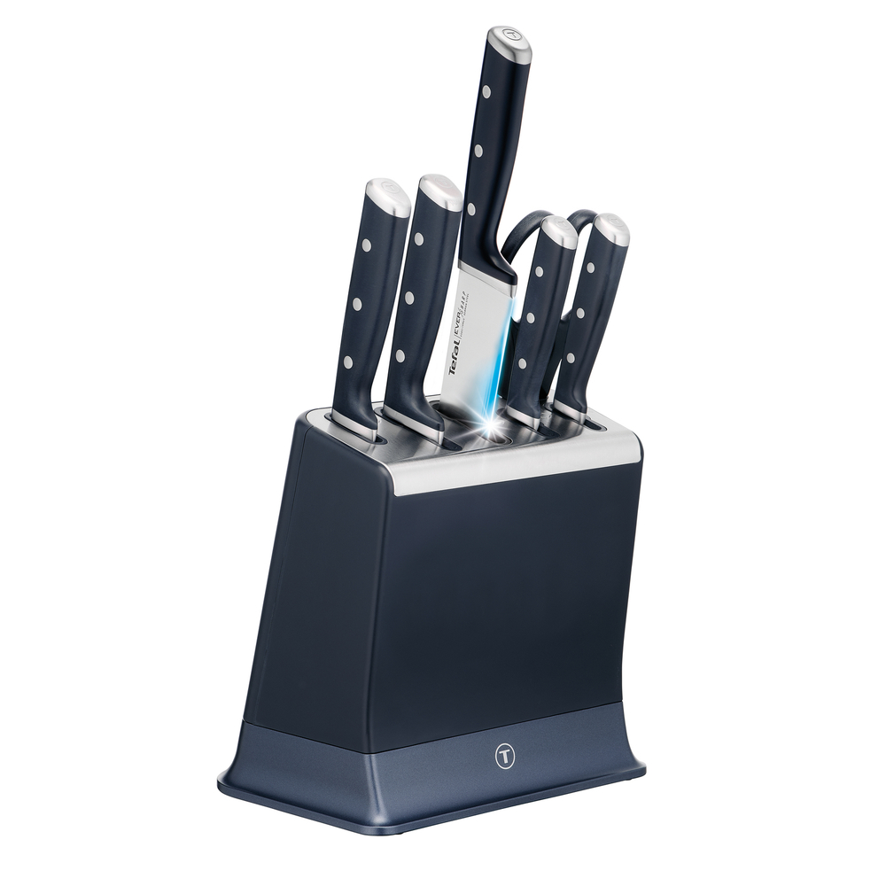 Набор ножей и блок Tefal Ever Sharp PRO со встроенной точилкой 6 предметов K297S744
