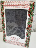 Полотенце махровое в подарочной упаковке, 100% хлопок, Турция.