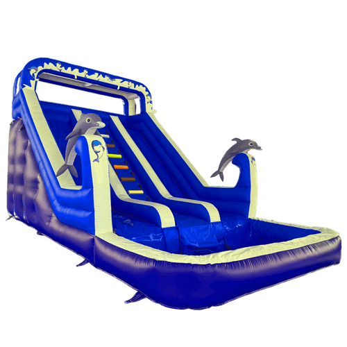 Водная горка с бассейном «Дельфин-шоу», 8х4х5 м