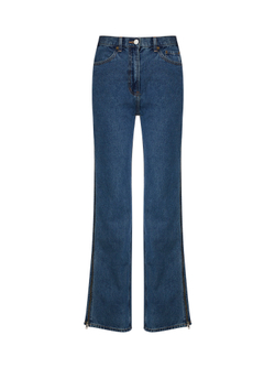 Джинсы на молнии синий