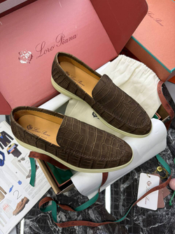 Лоферы Loro Piana кожи крокодила