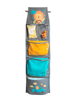 Кармашки в садик 83х24 Львенок в машинке (серый)