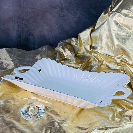 Lenardi 102-115 Прямоугольное блюдо 34см MARGARITA с ручками в под.уп.(х12)Фарфор