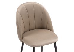 Стул на металлокаркасе Логан бежевый / черный