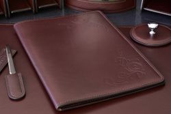 папка кожаная под блокнот А4