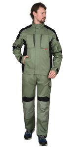 Костюм СИРИУС-ЦИТРИН светло-оливковый с черным