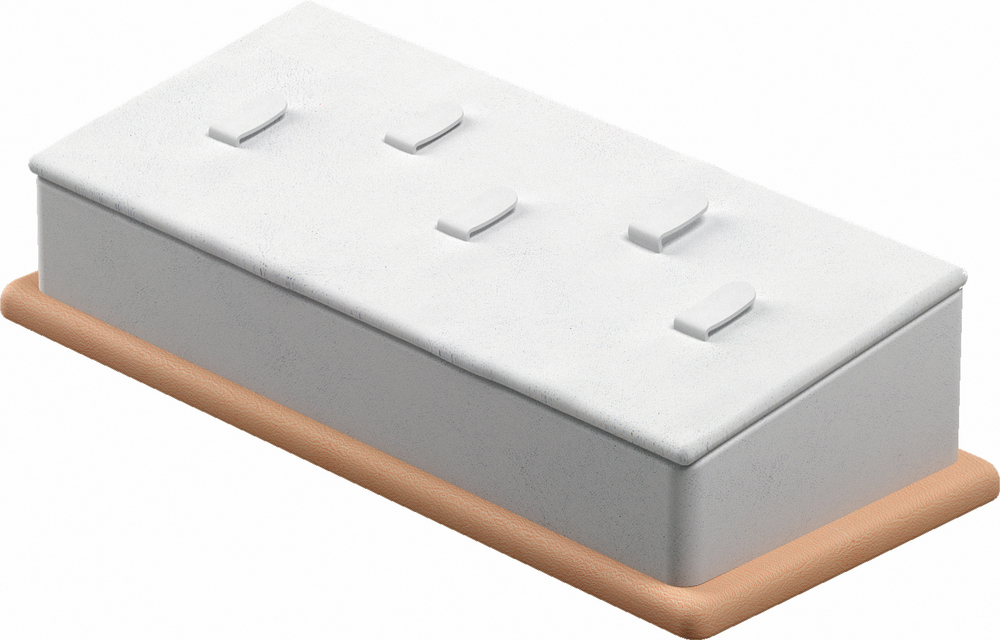 Подставка для 5 колец/наклонная/5 вертикальных язычков/основание