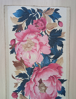 Гобеленовая столешница Розовые пионы 45х100