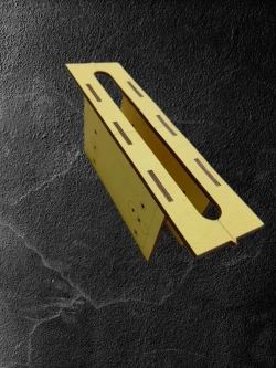 Шаблон для врезки дверных замков и ручек 195*18