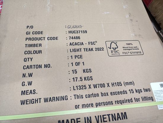 Столик деревянный кофейный Ravona