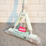 Швабра для пола с отжимом "Easy" с насадкой ПВА 27см и телескопическим черенком 94-132см, YORK