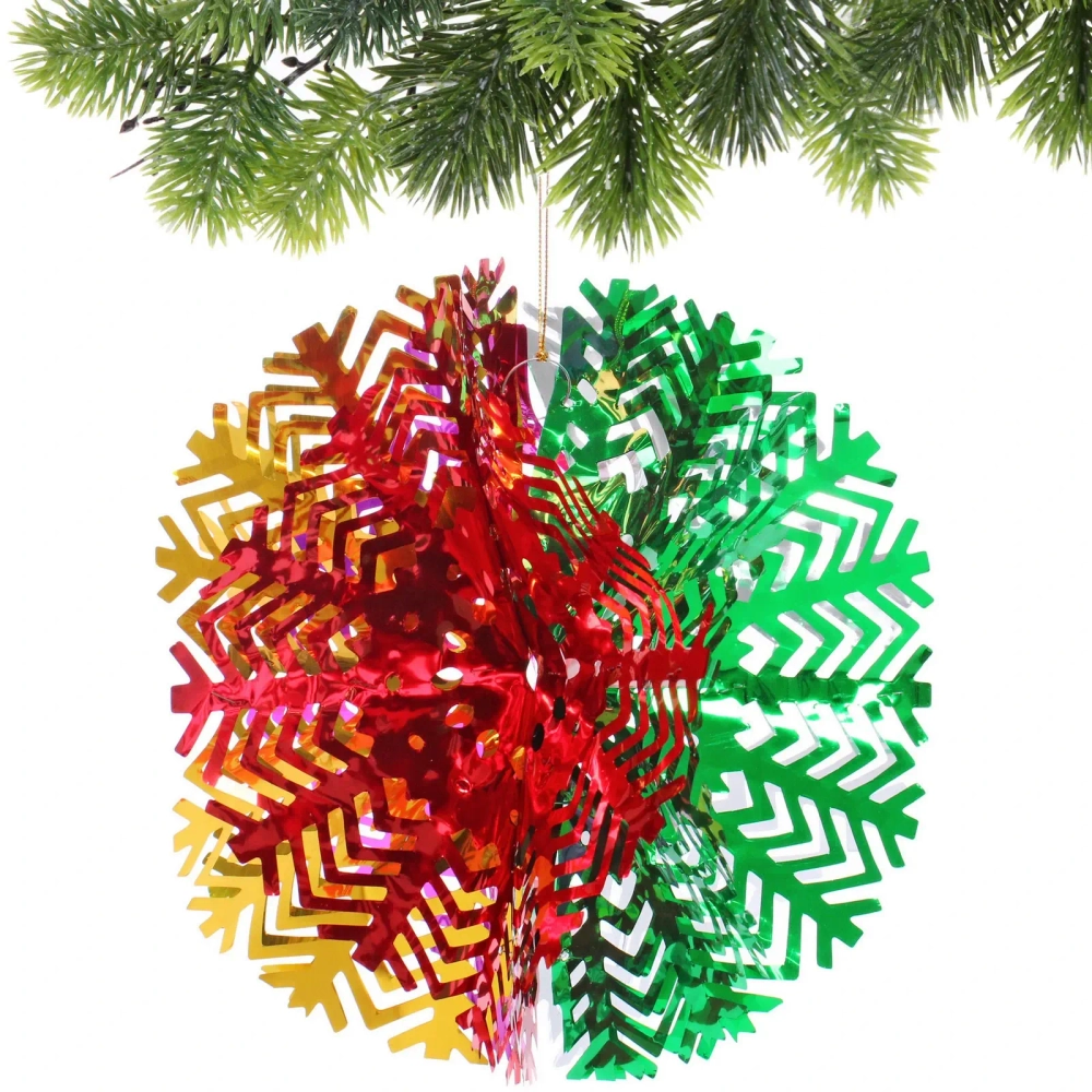 Украшение фольгированное «Снежный шар» d-30 см, Мультицвет