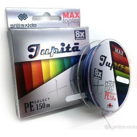 Шнур плетеный "Shii Saido" Jupita 8X, L-150 м, d-0,205 мм, test-9,06 кг, multicolor