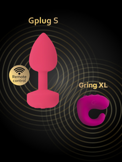 Gvibe Gring XL - 2 в 1 Вибрирующее кольцо и пульт управления