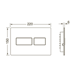 Металлическая панель смыва для унитаза TECEsolid, черный матовый 9240416