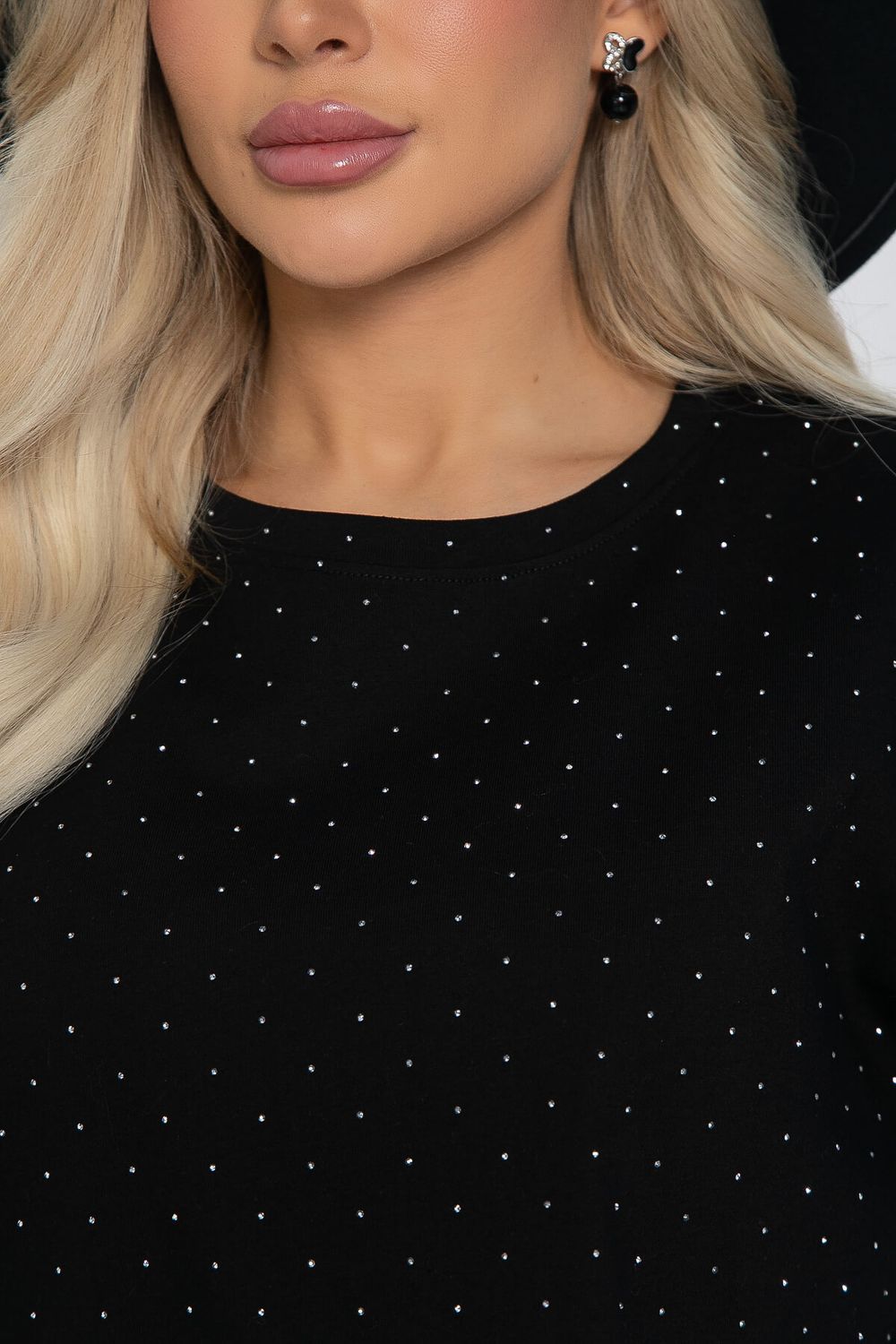 Блуза Альба (черная) Б12601-20 LT Collection