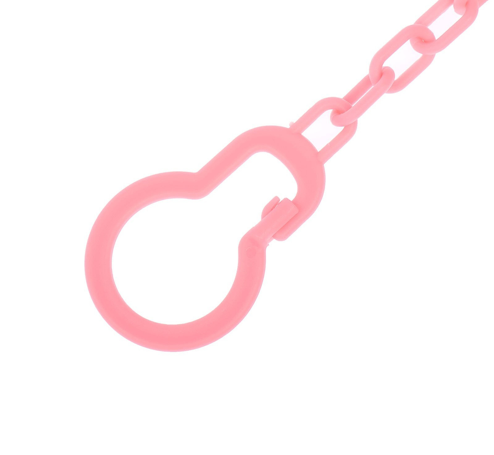 2932010 Держатель для пустышки «Божья коровка», на цепочке, цвет розовый