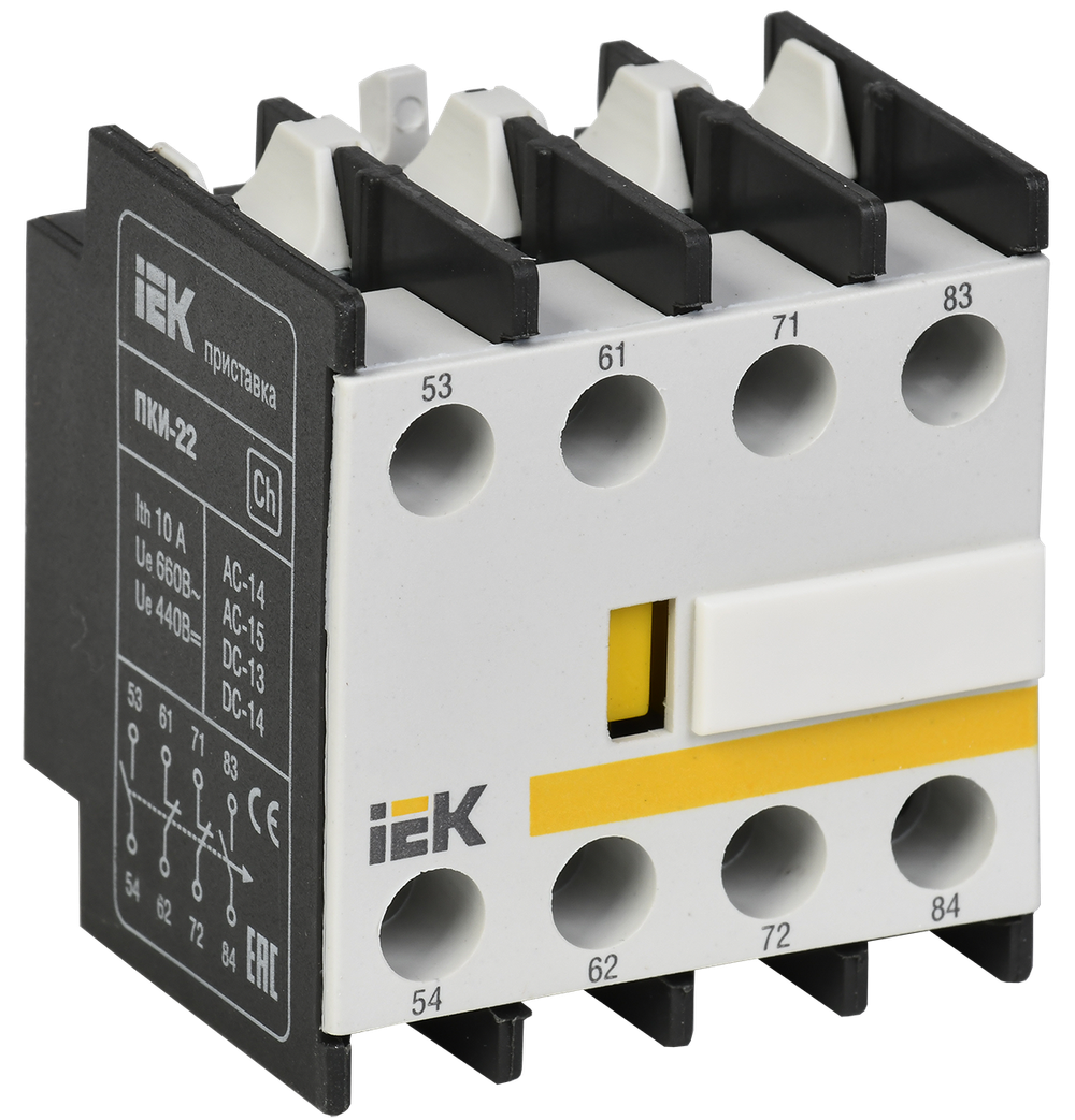 Приставка ПКИ-22 дополнительные контакты 2NO+2NC IEK