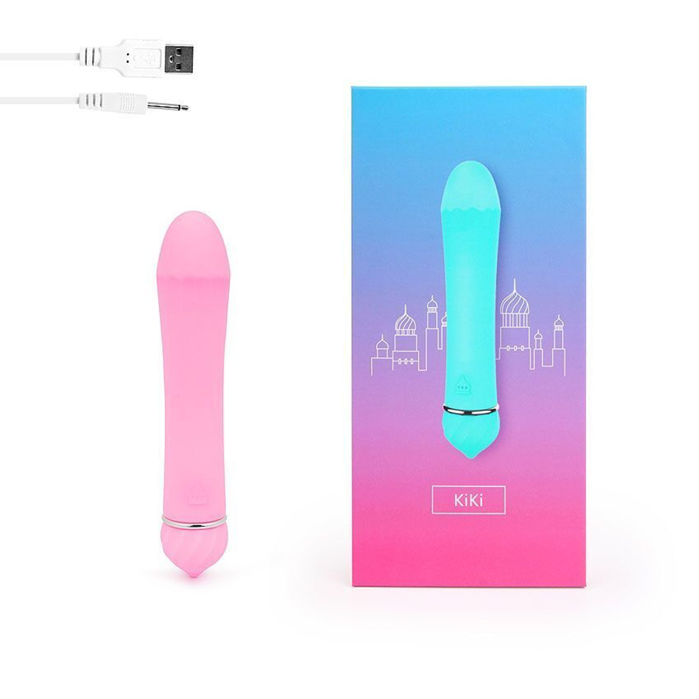 Розовый гладкий вибратор с 11 режимами вибрации - 11,5 см. (Цвет: розовый)