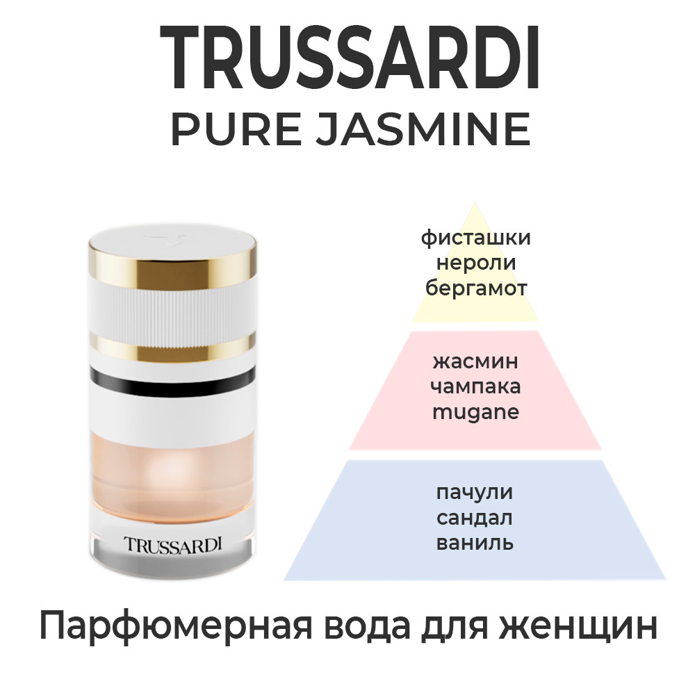 Trussardi Pure Jasmine — парфюмерная вода для женщин. Описание аромата