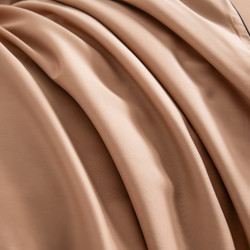 Комплект постельного белья на резинке Однотонный Сатин Элитный «Карамельный сон»