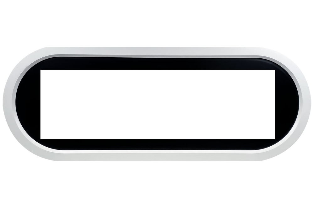 Каминокомплект Ellipse - Белый с черным с очагом Vision 60 LOG LED