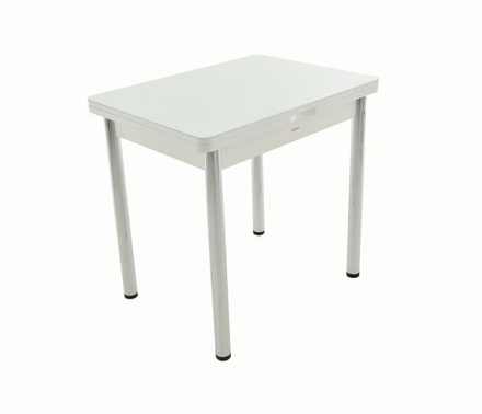 Стол Аврора Бари мини, Стекло, Белый