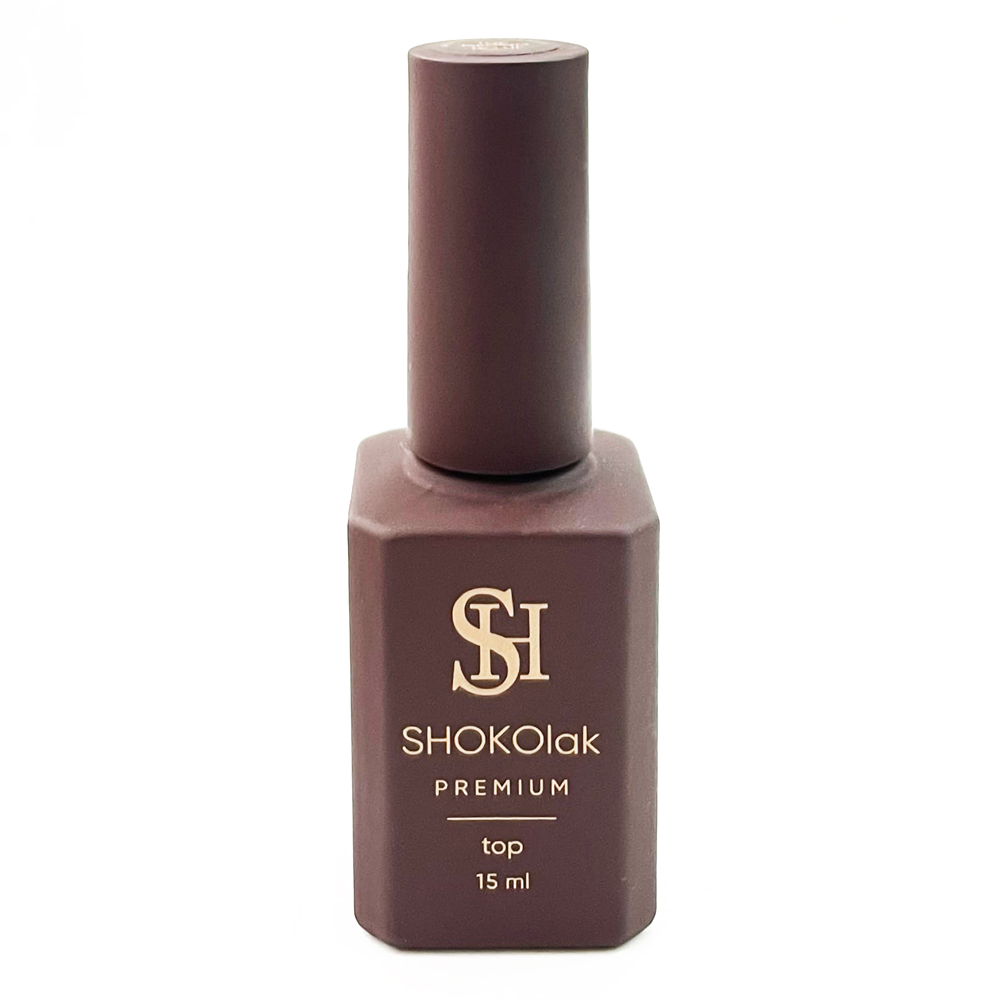 SHOKOlak TOP MEDIUM NO UF глянцевый для темных и ярких оттенков 10ml