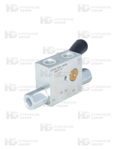 Гидрозамок односторонний VBPSE 3/8"L C/RUBINETTO DX (правый)