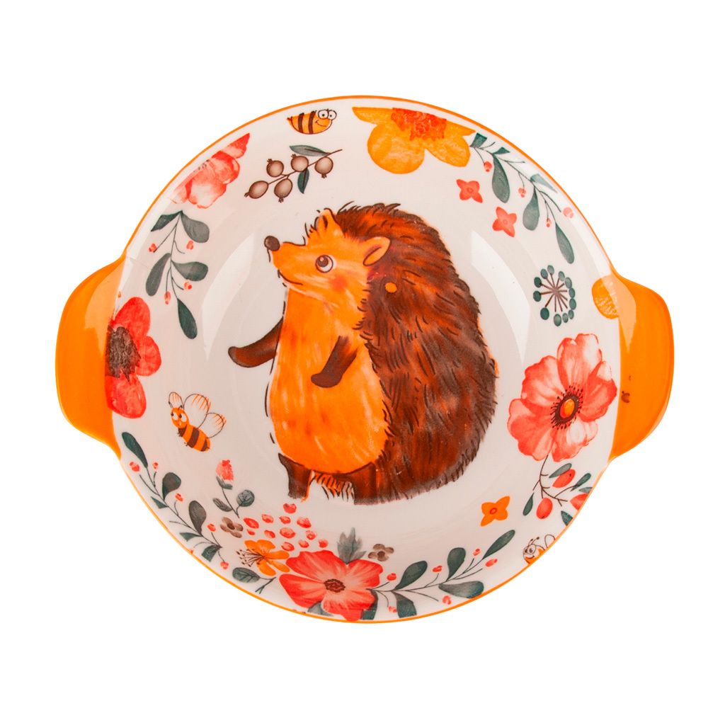 Емкость для запекания "Kawaii Forest.Hedgehog" 18,5*16*5,5см. v=550мл. (фарфор) (min12) (транспортна