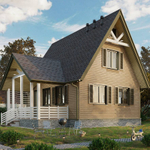 Сайдинг Docke Lux Ванкувер Корабельный брус D5D PSLV-1130 Кедр 3000 мм