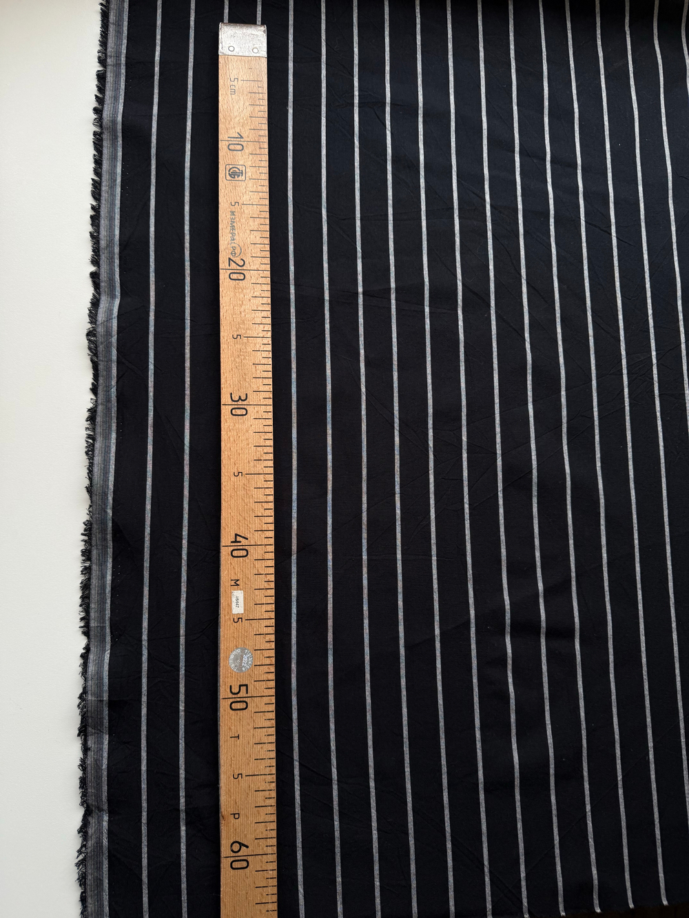 Вареный хлопок 250см. Вертикаль Черная