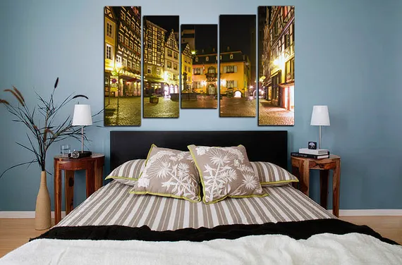 Модульная картина "Тихий переулок"