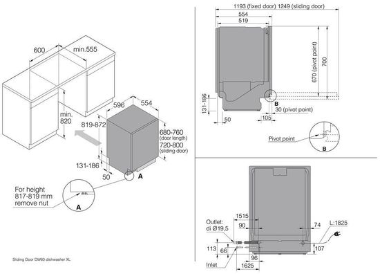 Встраиваемая посудомоечная машина Asko DSD746U