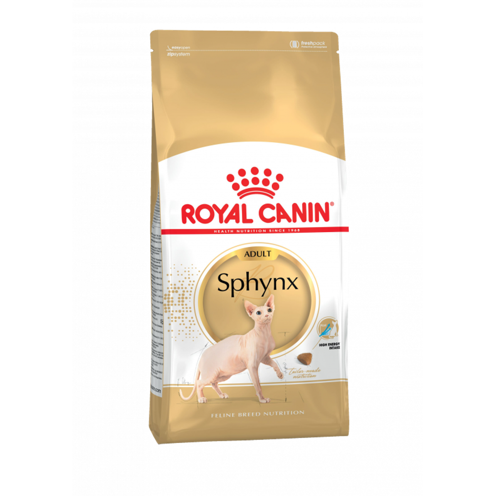 Royal Canin Sphynx Adult Сфинкс Эдалт Корм сухой сбалансированный для взрослых кошек породы Сфинкс от 12 месяцев 2кг