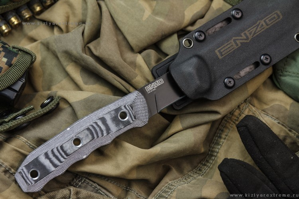 Enzo D2 Black Titanium Kizlyar Supreme