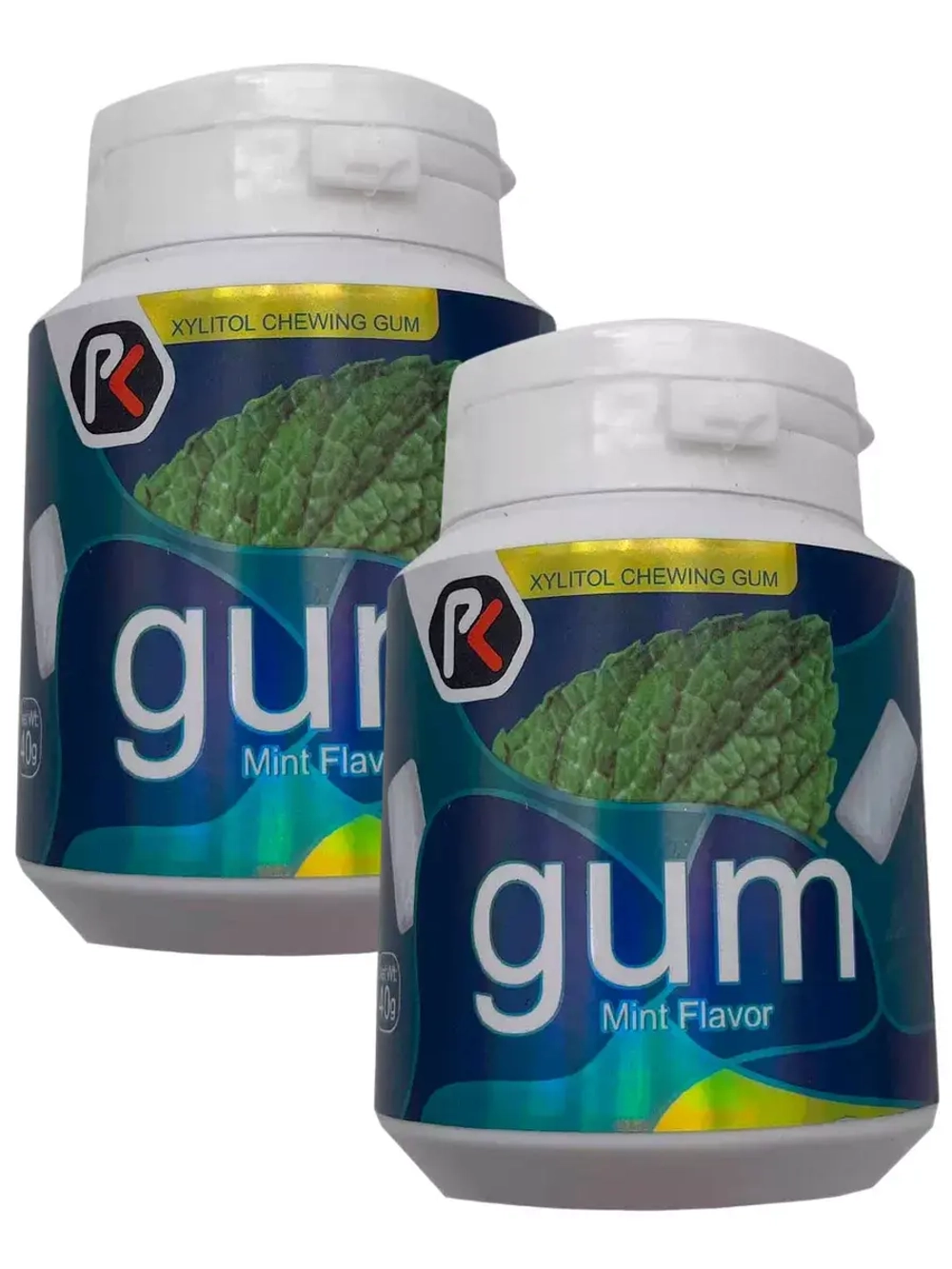 Жевательная резинка в банке с Мятным вкусом 40 г * 2 шт